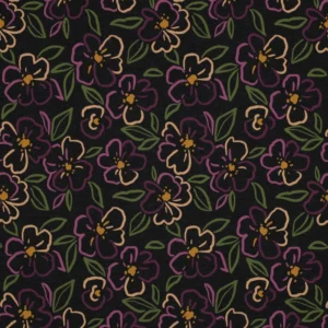 Jersey Fleuri Coton Anthracite