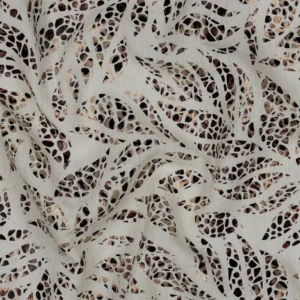 Toile écrue Lin mélangé aux reflets dorés