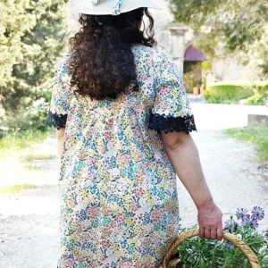Robe évasée manches courtes toutes tailles