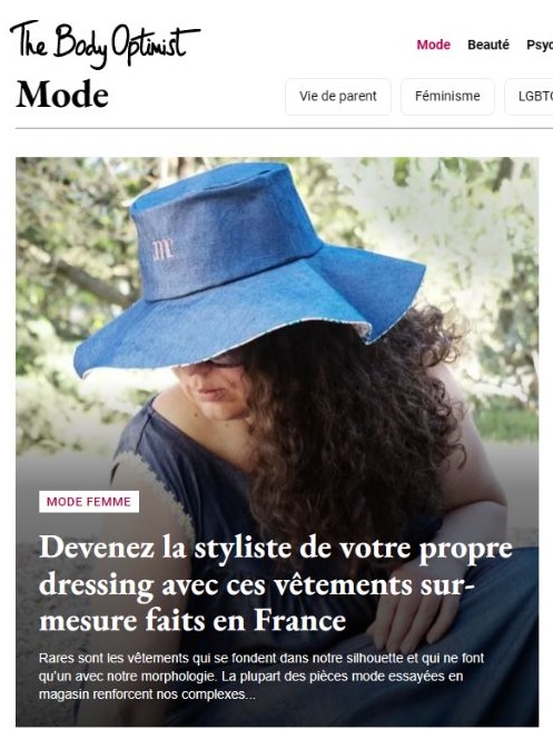 Aperçu de l'article sur Chardon Marie Créations paru dans The Body Optimist
