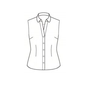 Chemise ajustée personnalisable sans manches