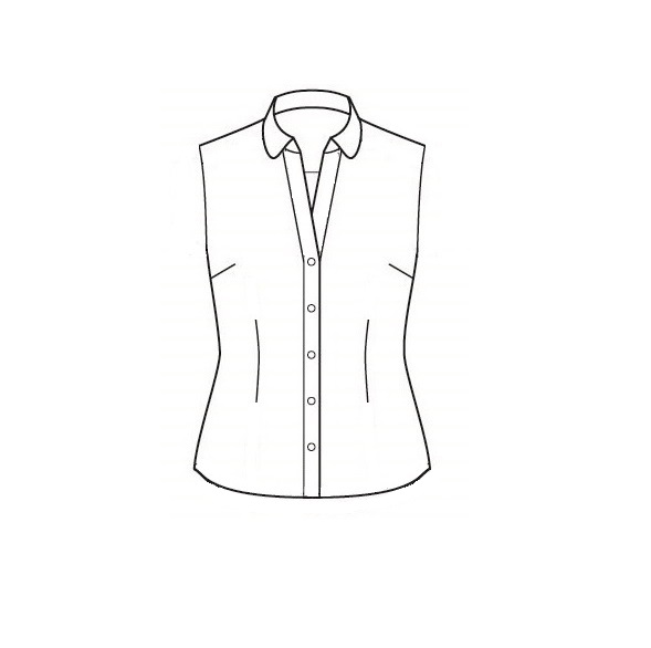 Chemise ajustée personnalisable sans manches